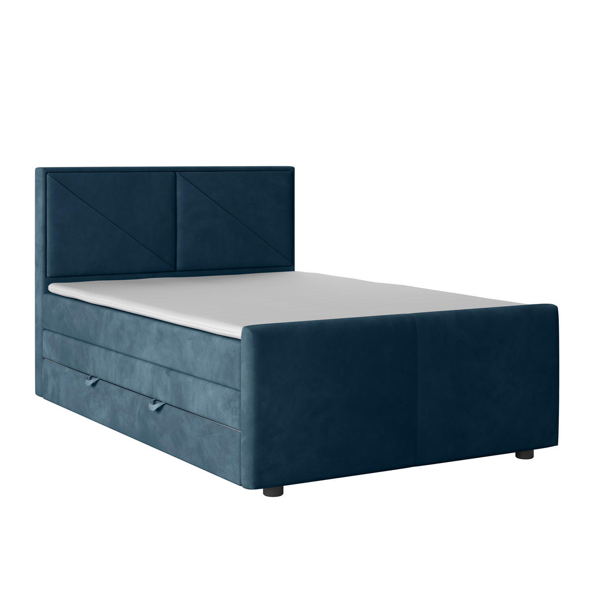 BOXSPRINGBETT 140/200 cm  in Blau  - Blau, Modern, Holz/Kunststoff (140/200cm) - MID.YOU