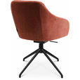 ARMLEHNSTUHL  in Aluminium Velours  - Rot/Schwarz, Design, Textil/Metall (58/81,5-84,5/60cm) - Johann Jakob