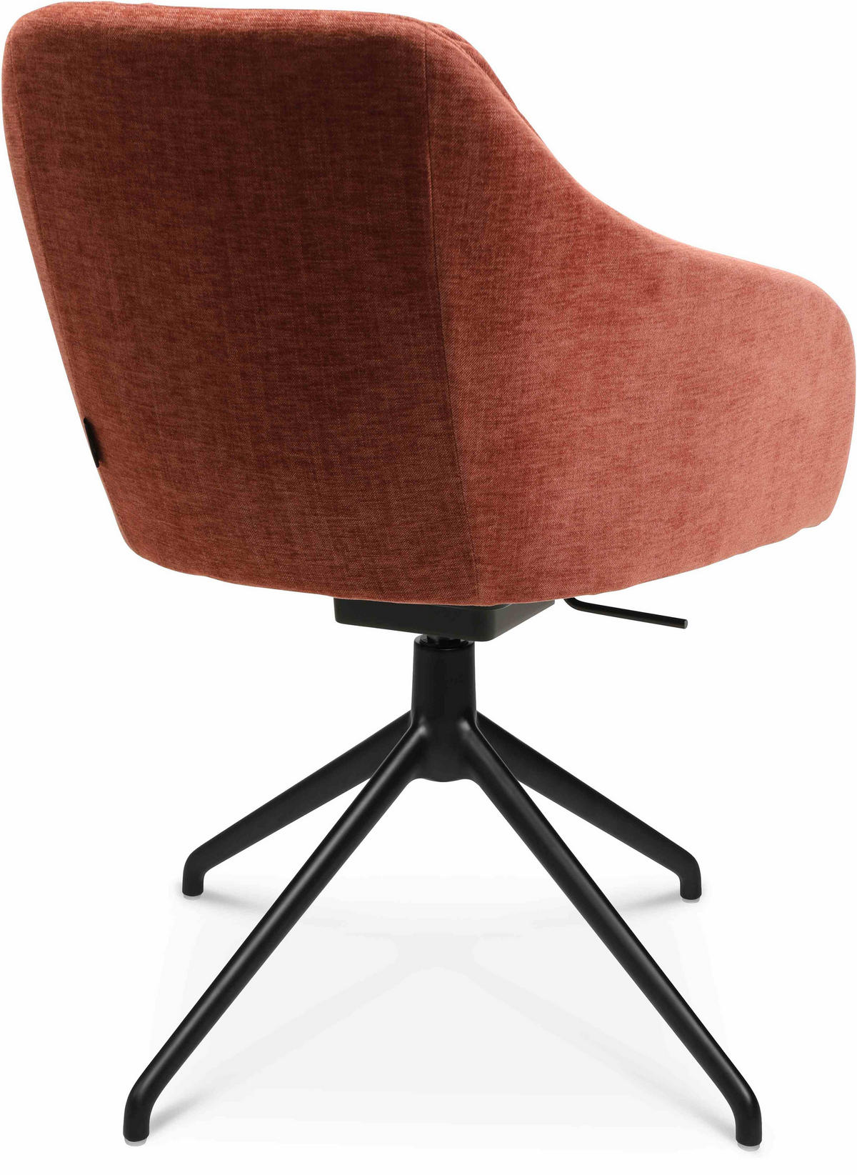 ARMLEHNSTUHL  in Aluminium Velours  - Rot/Schwarz, Design, Textil/Metall (58/81,5-84,5/60cm) - Johann Jakob