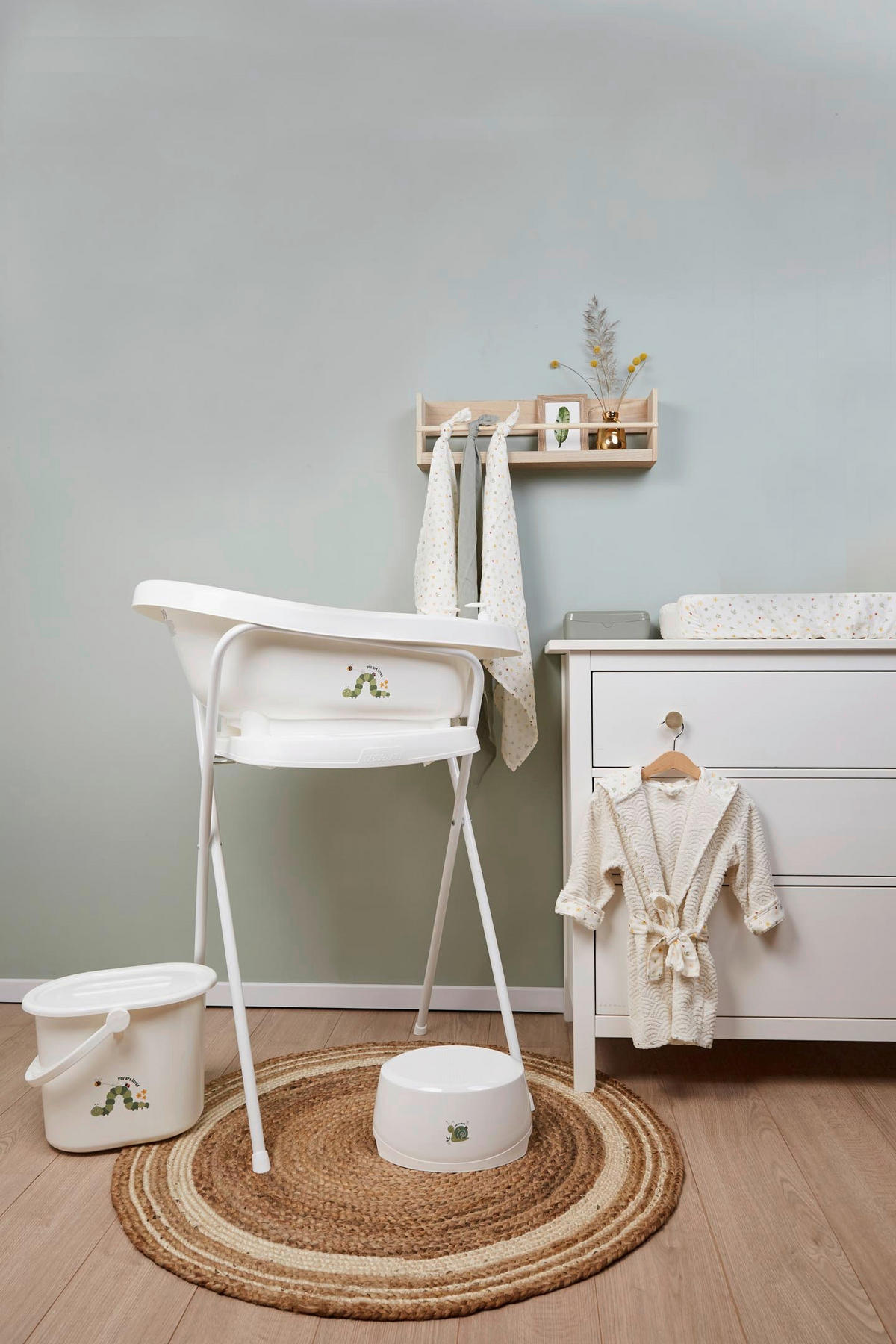 BADEWANNENSTÄNDER Breeze Green  - Grün, Basics, Metall (61.2/8.5/110cmcm) - Bebe Jou