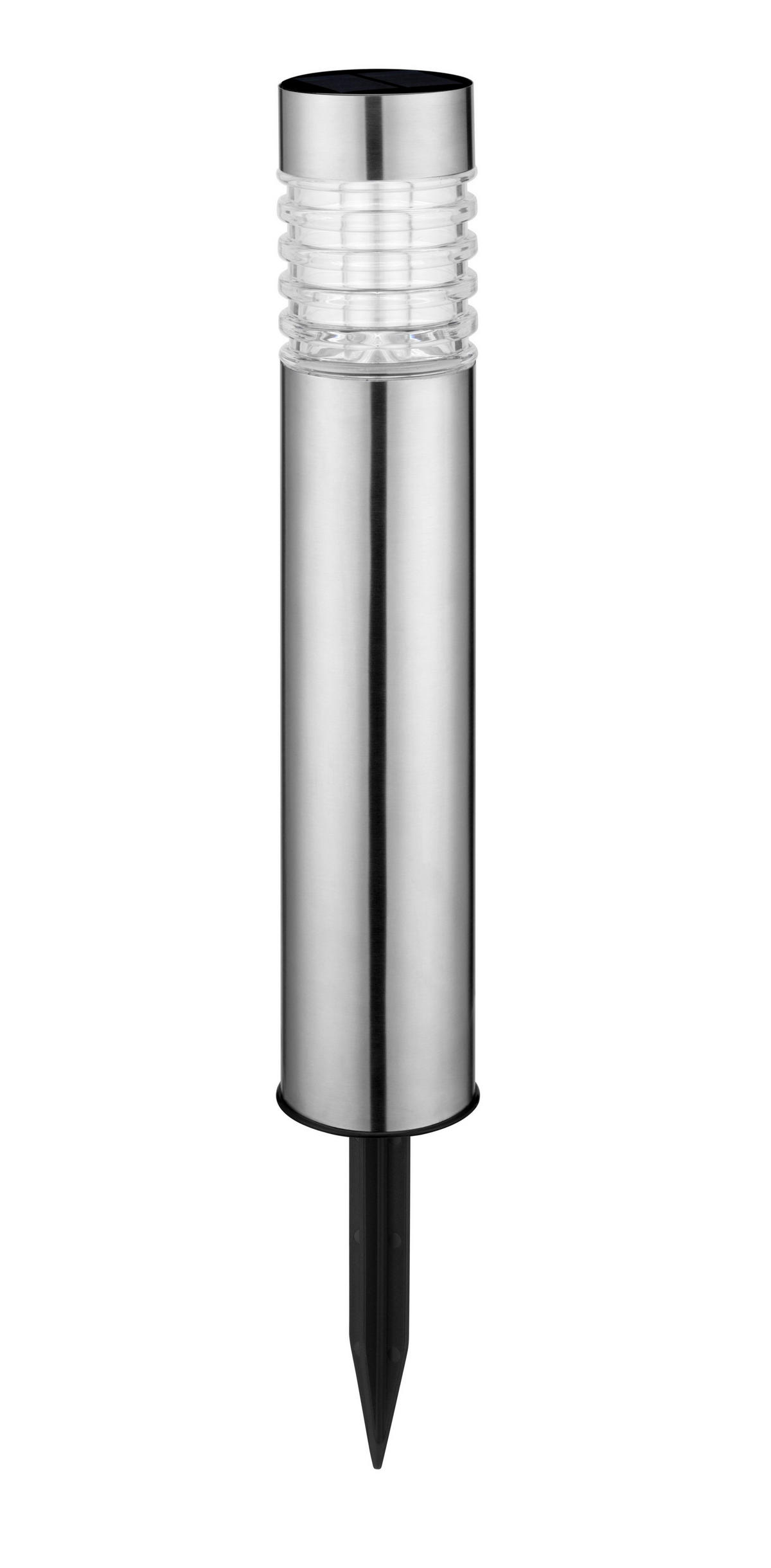 SOLCELLSLAMPA 7,7/55,7 cm   - stålfärgad, Basics, metall/glas (7,7/55,7cm) - Ambia Garden