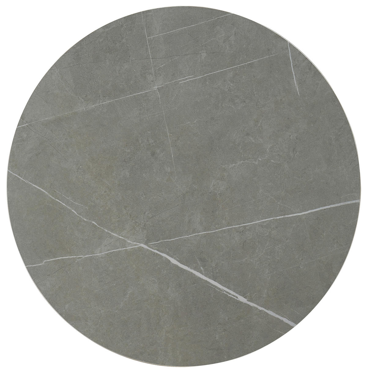 BEISTELLTISCH 60/60/45 cm Grau, Schwarz rund  - Schwarz/Grau, Design, Keramik/Metall (60/60/45cm) - Livetastic