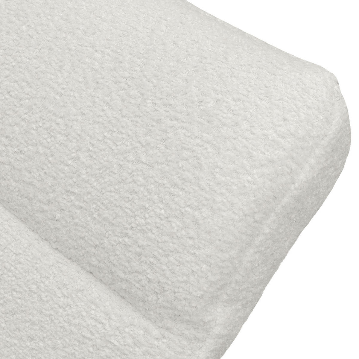 RELAXLIEGE SWING Bouclé Hellgrau  - Silberfarben/Hellgrau, Design, Textil/Metall (65/65-95/171cm) - Livetastic