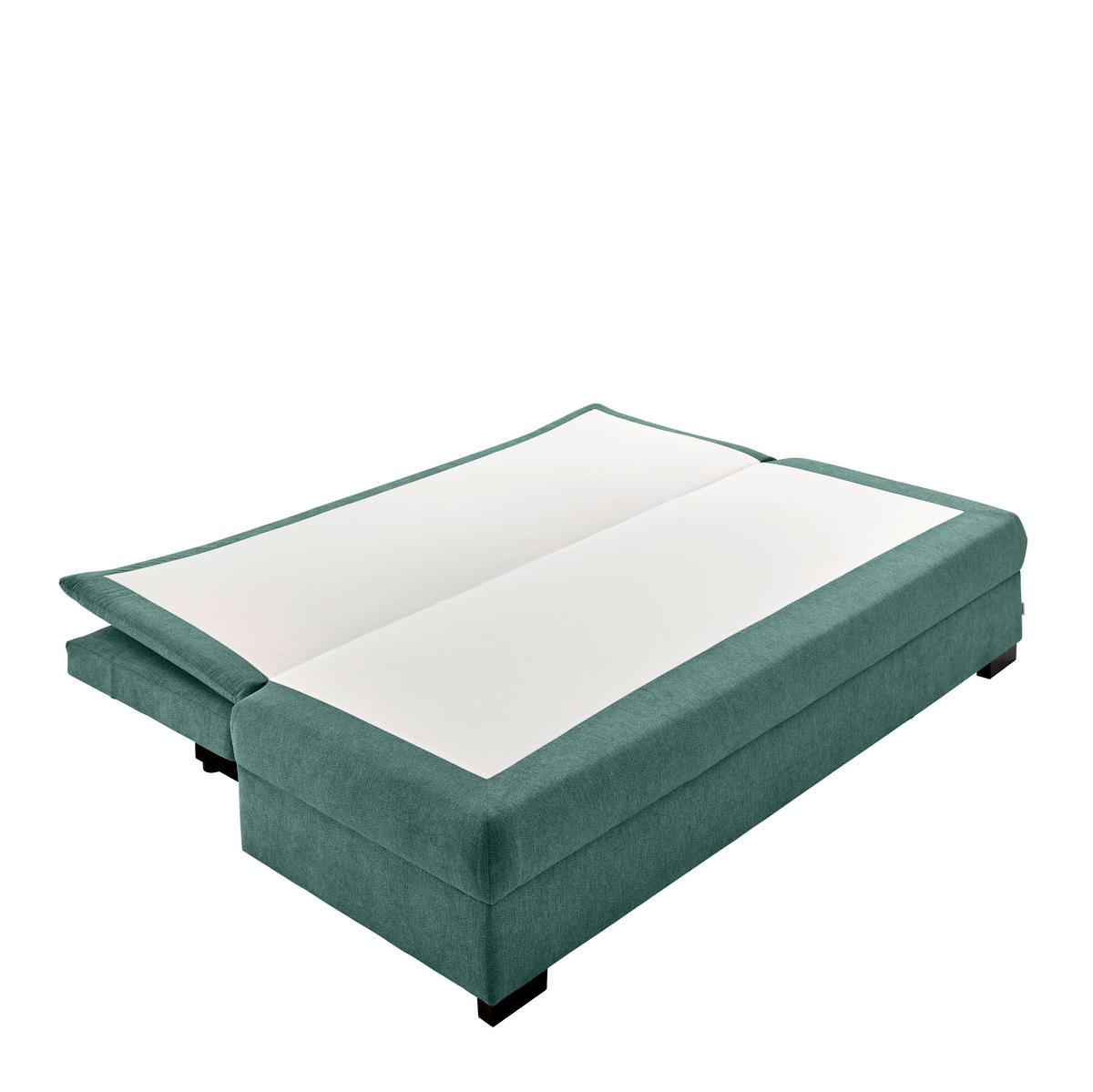 SCHLAFSOFA Webstoff Türkis  - Türkis/Schwarz, KONVENTIONELL, Kunststoff/Textil (207/94/90cm) - Carryhome
