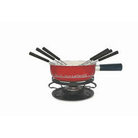 FONDUESET Heidi Cheese Line: Alpen  - Weiss/Rot, Basics, Metall (48,50/11/27cm) - Heidi Cheese Line