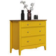 KOMMODE  in 100/86/42 cm  - Gelb/Dunkelbraun, LIFESTYLE, Holz/Holzwerkstoff (100/86/42cm) - Landscape