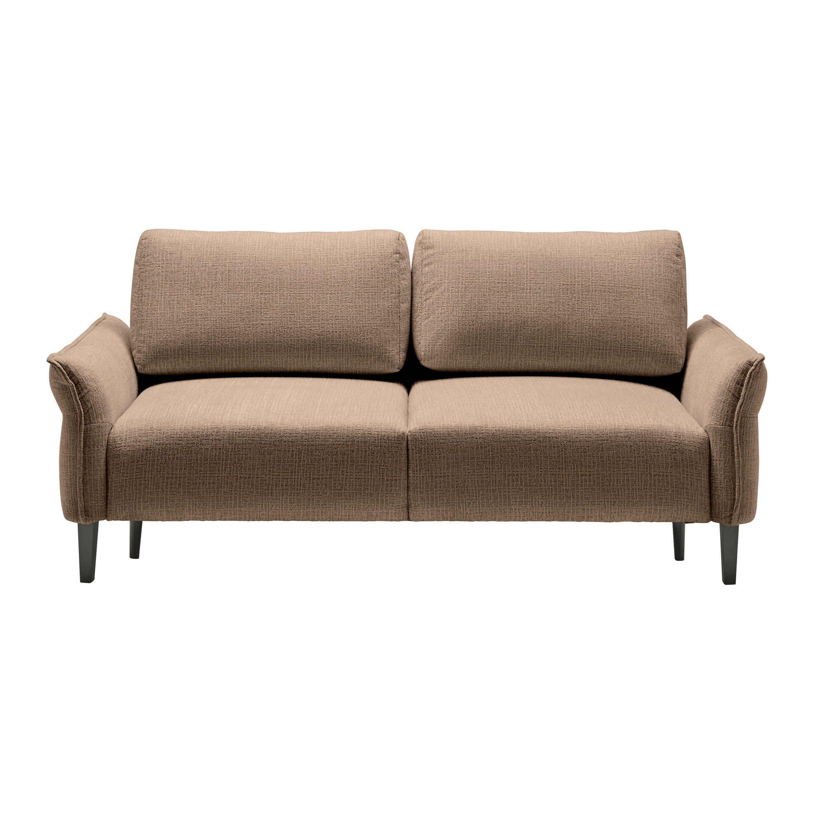 3-SITS SOFFA i vävt tyg brun  - brun/svart, Modern, trä/textil (183/85/92cm) - MID.YOU