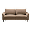 3-SITS SOFFA i vävt tyg brun  - brun/svart, Modern, trä/textil (183/85/92cm) - MID.YOU
