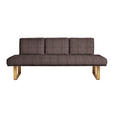 SITZBANK 209/92/78 cm  in Eichefarben, Dunkelbraun  - Eichefarben/Dunkelbraun, Design, Holz/Textil (209/92/78cm) - Dieter Knoll