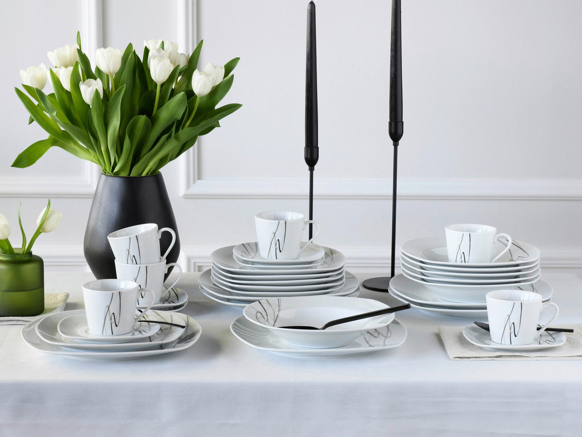 KOMBISERVICE 30-teilig  - Basics, Keramik - Creatable
