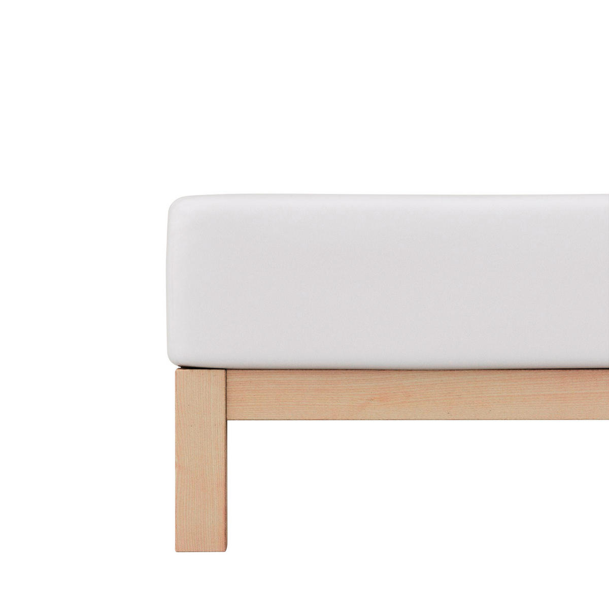 SPANNLEINTUCH Jersey  - Weiß, Basics, Textil (120-130cm) - Schlafgut