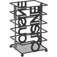 KOŠARA ZA PRIBOR ZA JELO  - crna, Basics, metal (10,4/16,5cm)