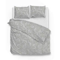 BETTWÄSCHE Paisley-di-Lino Renforcé 200/200 cm  - Hellgrau, Basics, Textil (200/200cm)