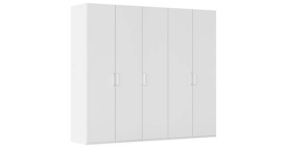 DREHTÜRENSCHRANK 251/223/60 cm,  in Weiß, 5-türig  - Weiß, Design, Holzwerkstoff/Kunststoff (251/223/60cm) - Novel