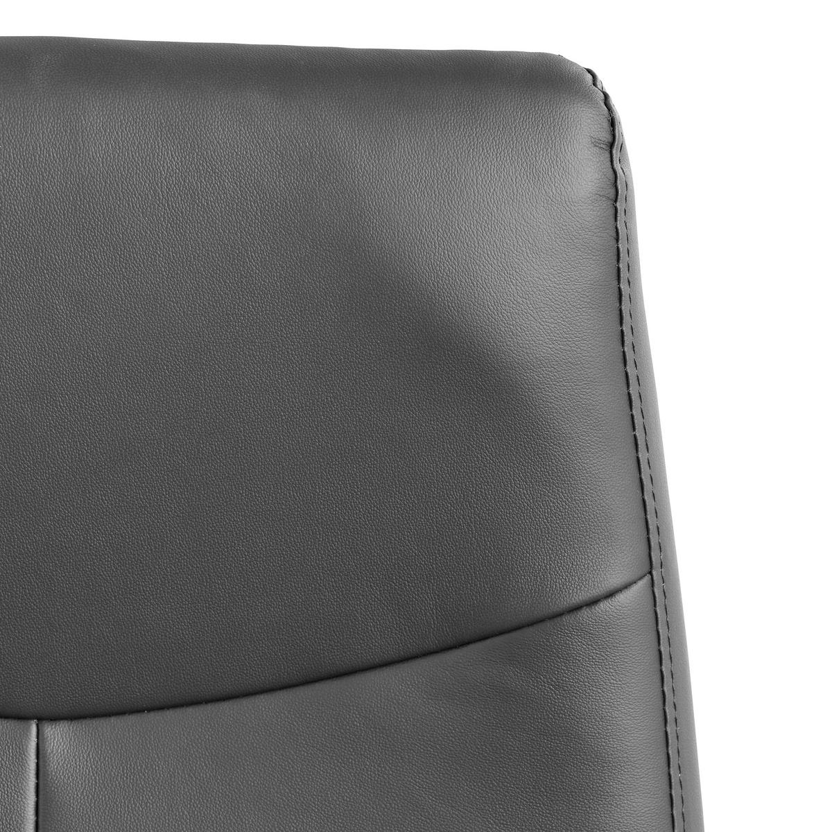 DREHSTUHL Schwarz  - Schwarz, Design, Leder/Kunststoff (72/120-133/45-50cm)