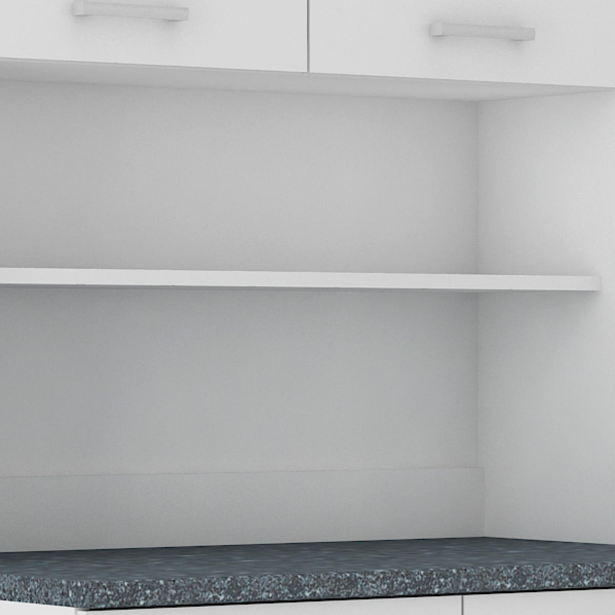 BUFFET 100/200/60 cm  in Graphitfarben, Weiß  - Silberfarben/Graphitfarben, KONVENTIONELL, Holzwerkstoff/Kunststoff (100/200/60cm) - P & B