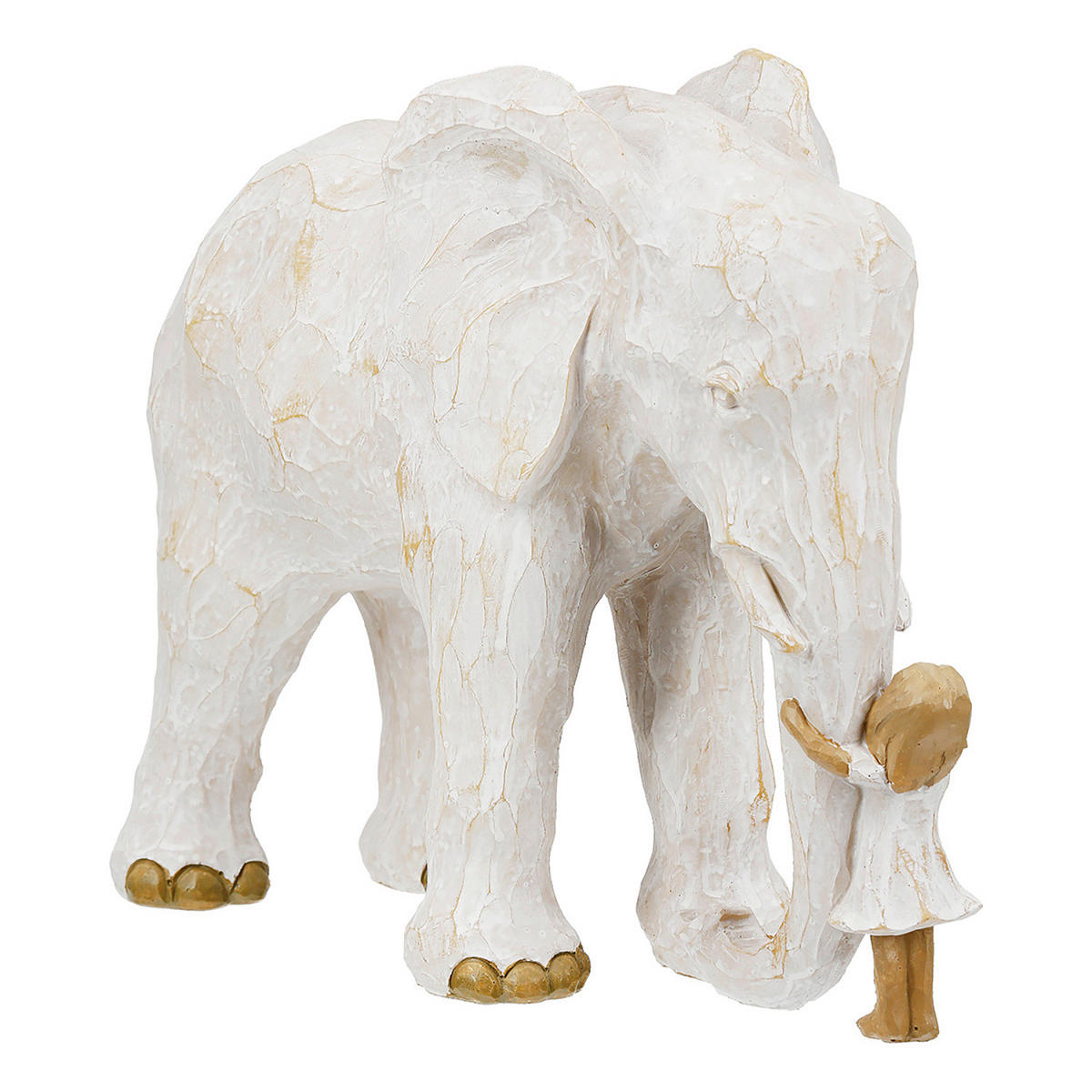 SKULPTUR - Creme, Basics, Kunststoff (28,5/23/15cm)