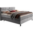 BOXSPRINGBETT 200/220 cm  in Grau  - Schwarz/Grau, KONVENTIONELL, Textil/Metall (200/220cm) - Esposa