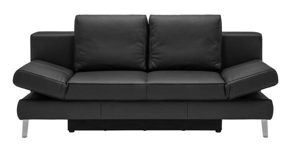 SCHLAFSOFA in Echtleder  - Chromfarben, Design, Leder/Metall (200/85/90cm) - Novel