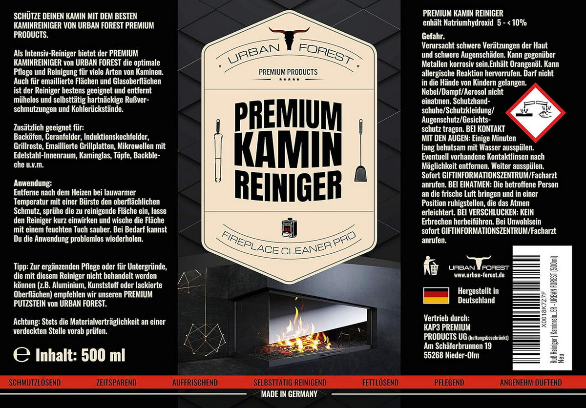 KAMINREINIGER - Basics (500ml) - Urban Forest