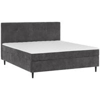 BOXSÄNG 180/200 cm  i antracit  - svart/antracit, Klassisk, trä/textil (180/200cm) - Best Price