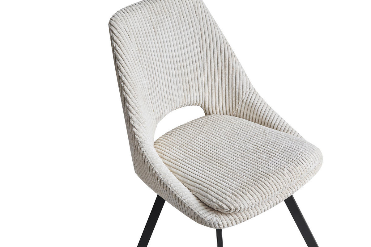 ŽIDLE, béžová - černá/béžová, Design, kov/textil (48/85/56cm) - Carryhome