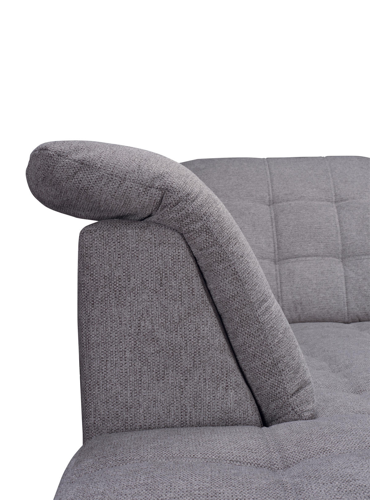 ECKSOFA Dunkelbraun Chenille  - Chromfarben/Dunkelbraun, KONVENTIONELL, Kunststoff/Textil (205/260cm) - Carryhome