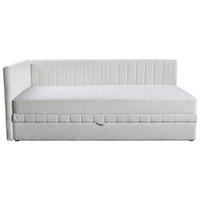 SCHLAFSOFA in Struktur Creme  - Creme/Schwarz, Design, Holz/Holzwerkstoff (212/83/99cm) - MID.YOU