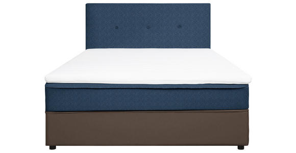 BOXBETT 120/200 cm  in Blau, Grau  - Blau/Schwarz, KONVENTIONELL, Holz/Textil (120/200cm) - Carryhome