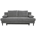 SCHLAFSOFA Webstoff Grau  - Schwarz/Grau, KONVENTIONELL, Holz/Kunststoff (199/88/88cm) - Carryhome