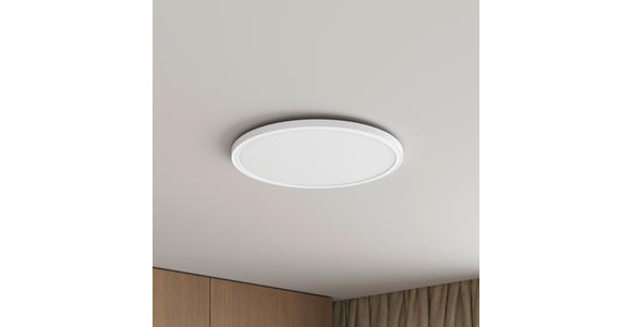 LED-DECKENLEUCHTE 42/2,9 cm   - Weiß, Basics, Kunststoff (42/2,9cm) - Novel