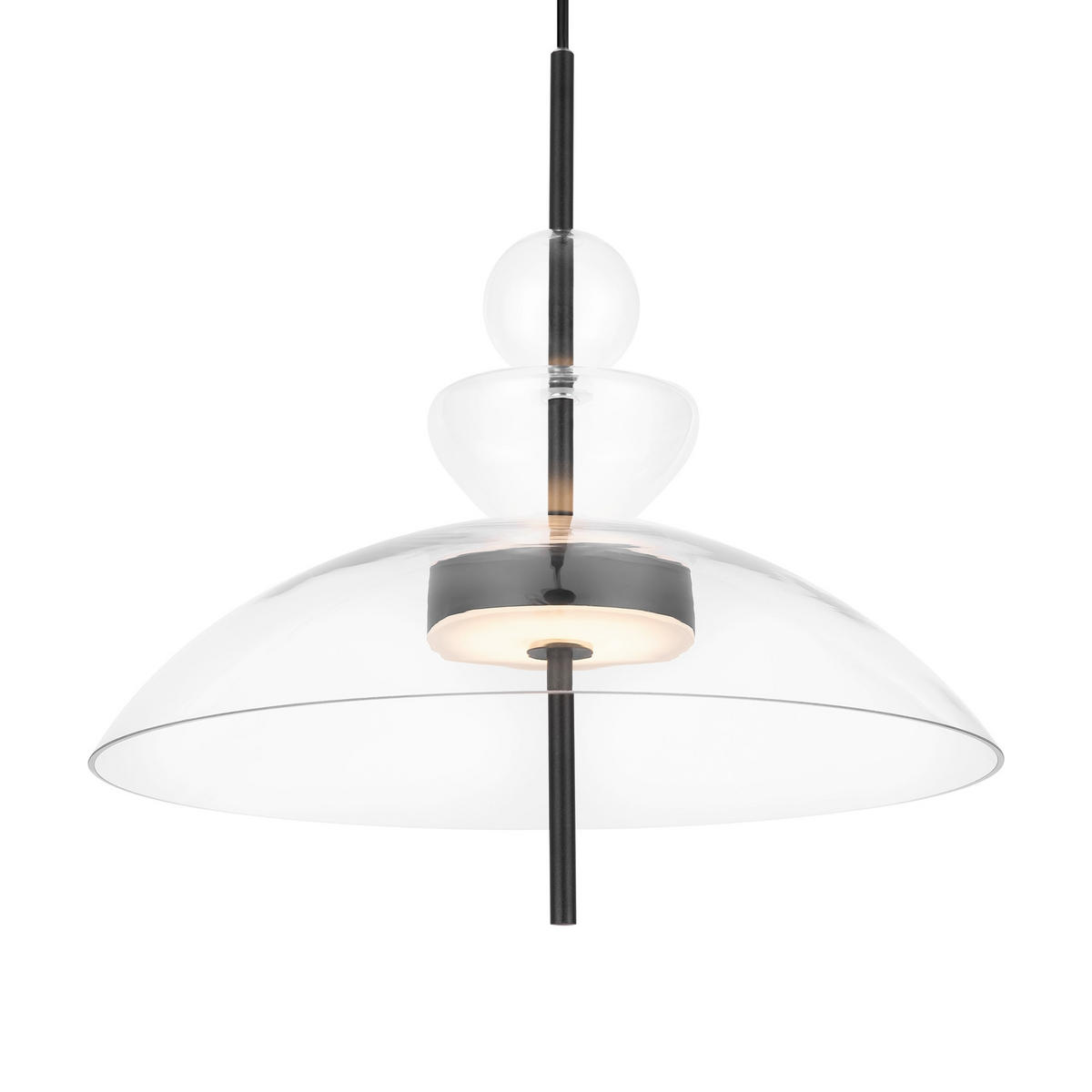 PENDELLEUCHTE Bangkok 40/358 cm  - Schwarz, Design, Metall (40/358cm) - MAYTONI