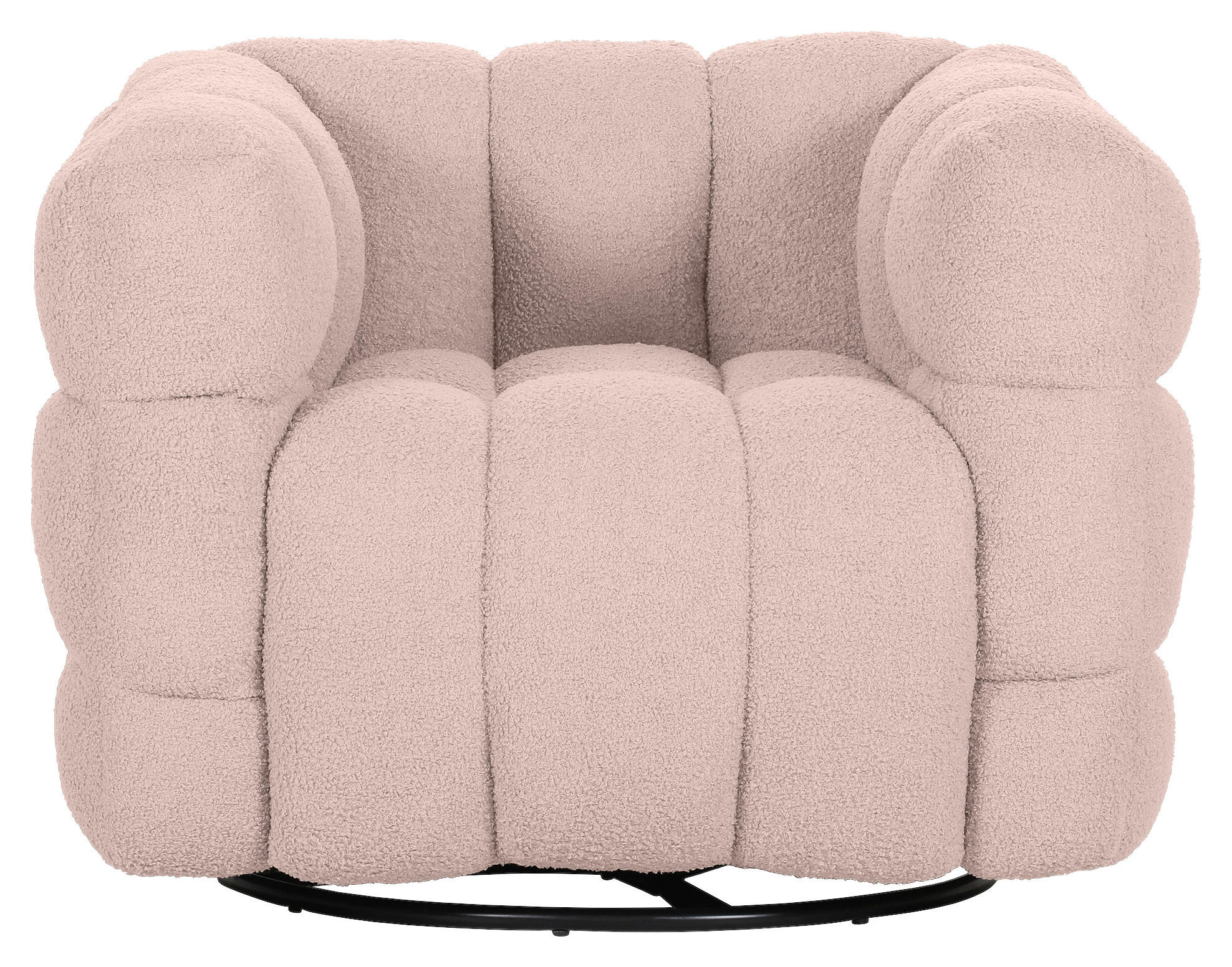 FÅTÖLJ i textil rosa  - svart/rosa, Klassisk, metall/textil (97/71/87cm) - Carryhome