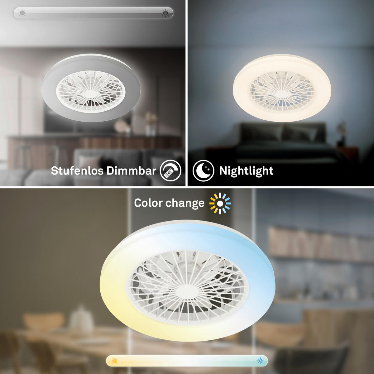 STROPNI VENTILATOR   //3000-6500 K// - Basics (48,5/14,5cm)