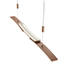 HÄNGELEUCHTE - Goldfarben/Rosa, MODERN, Metall (120/150cm) - Bankamp