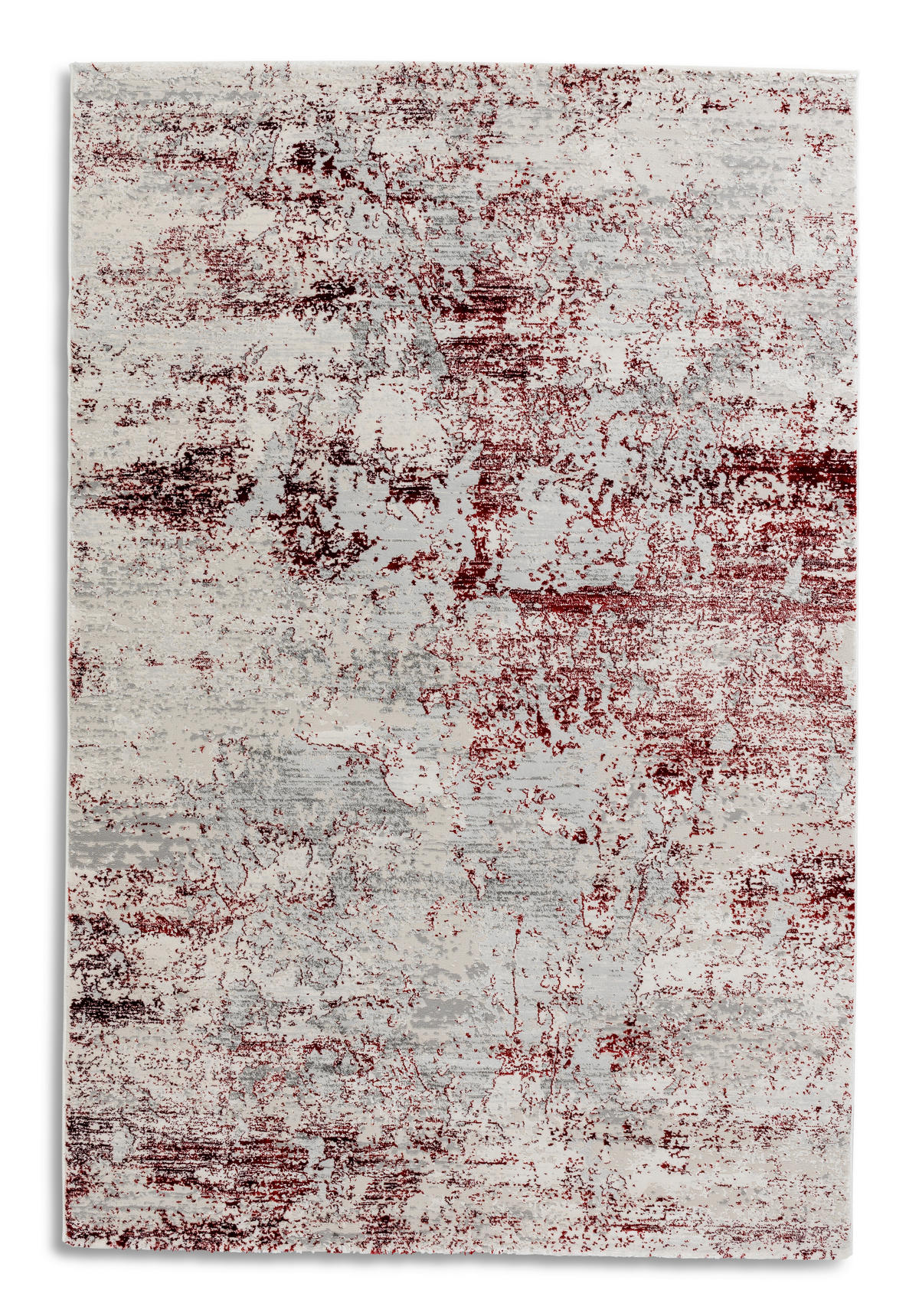 WEBTEPPICH 133/190 cm Antea Creme, Rot  - Rot/Creme, Design, Textil (133/190cm) - Schöner Wohnen