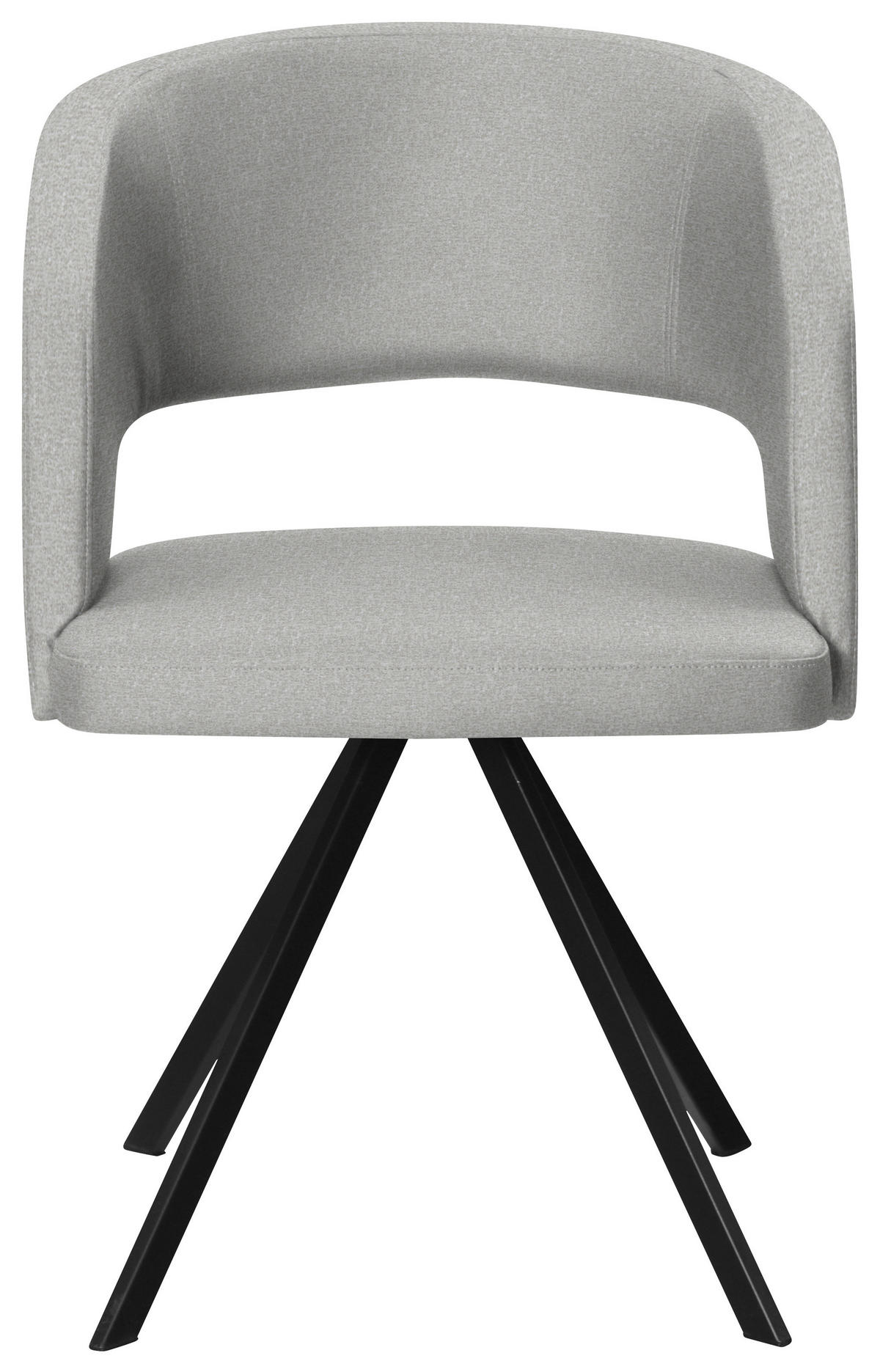 ARMLEHNSTUHL  in Stahl Samt  - Creme/Schwarz, Konventionell, Textil/Metall (56/84/59cm) - Moderano