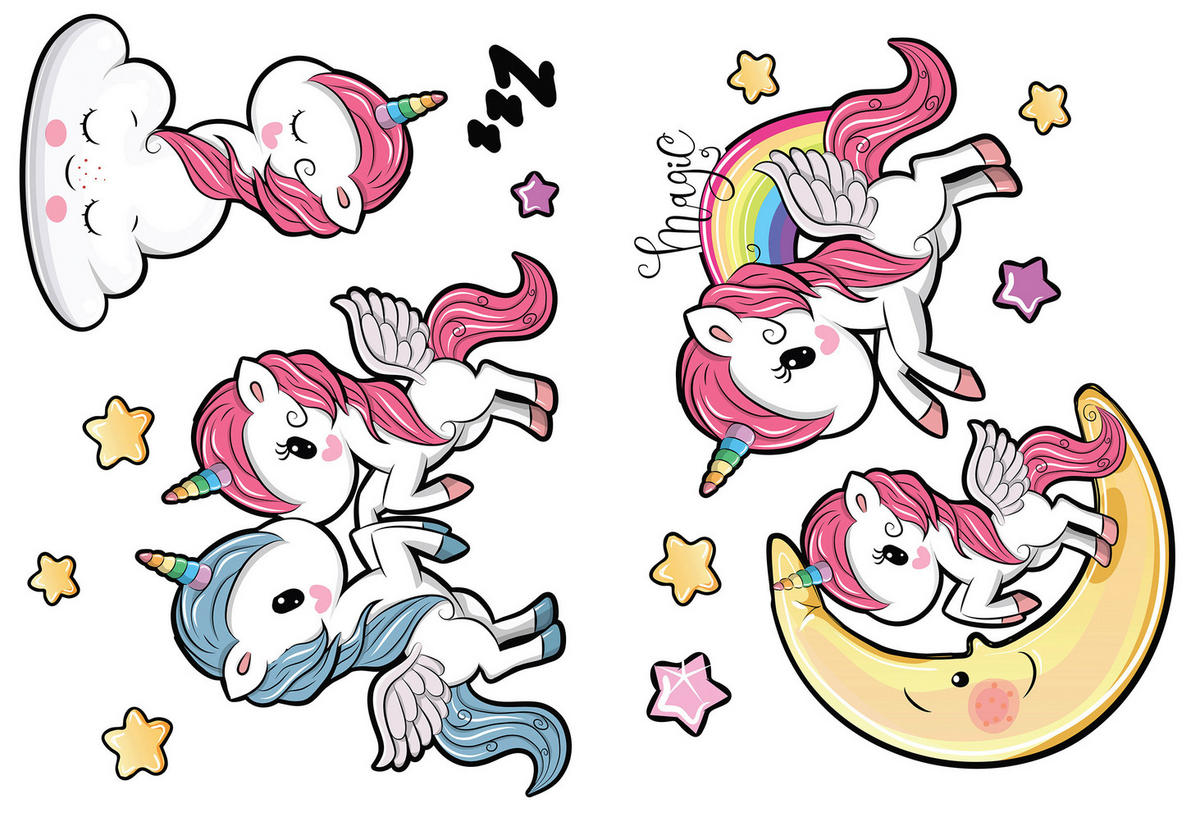 DEKOSTICKER  - Multicolor, ROMANTIK / LANDHAUS, Kunststoff (25/35cm) - Euroart