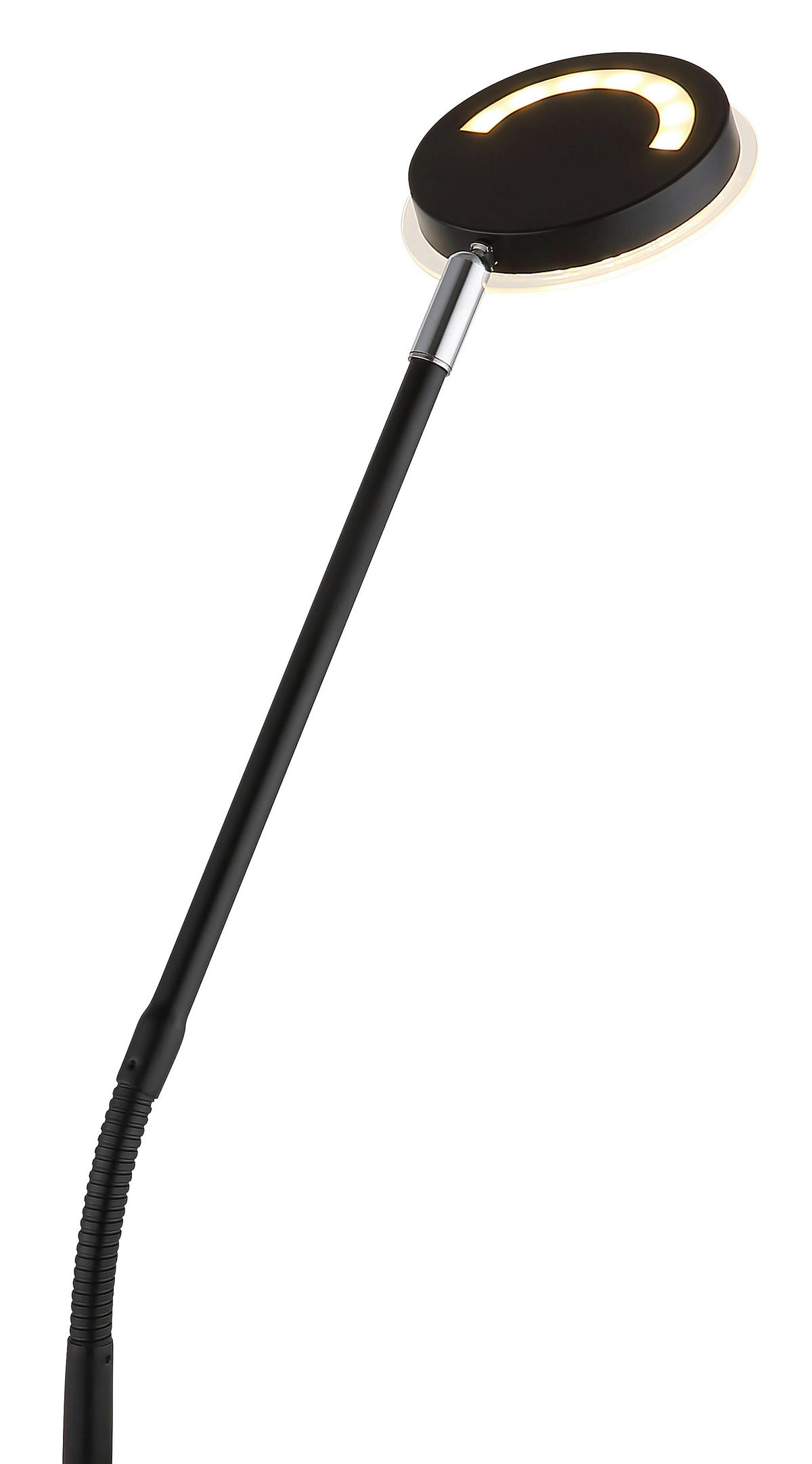 LED-STEHLEUCHTE 52/20/173 cm    - Klar/Schwarz, Design, Kunststoff/Metall (52/20/173cm) - Globo