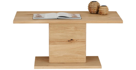 COUCHTISCH in Holz, Holzwerkstoff 95/55/45 cm - Eichefarben, Natur, Holz/Holzwerkstoff (95/55/45cm) - Hom`in