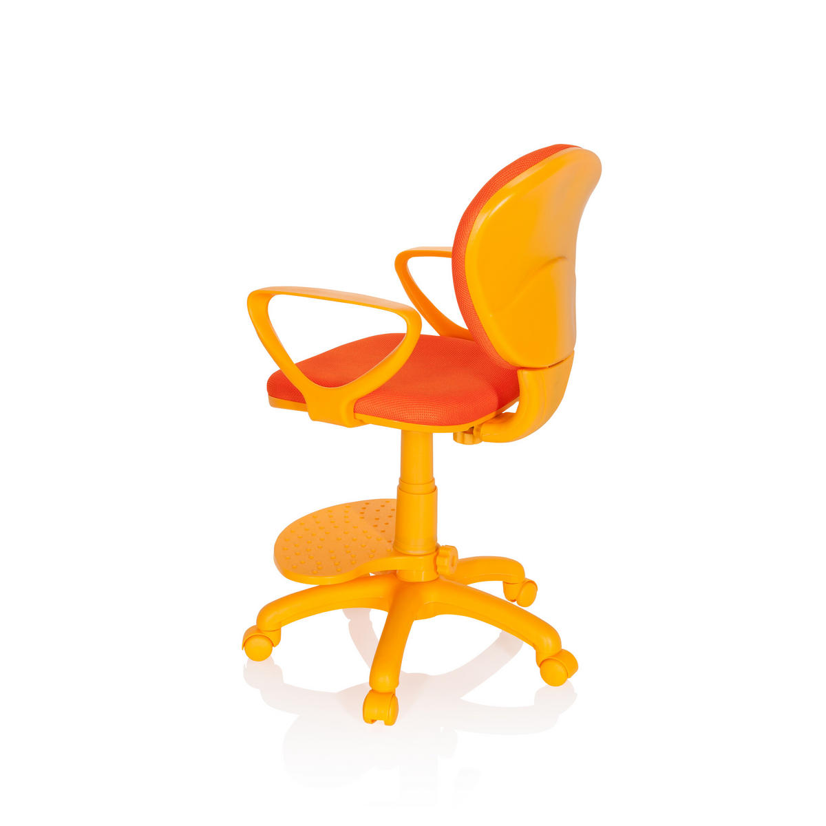 MLADINSKI VRTLJIVI STOL umetna masa oranžna  - oranžna, Basics, umetna masa (53/83-95/51cm) - MID.YOU
