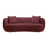 BIG SOFFA i chenille bordeaux  - bordeaux/svart, Modern, textil/plast (235/72/110cm) - MID.YOU
