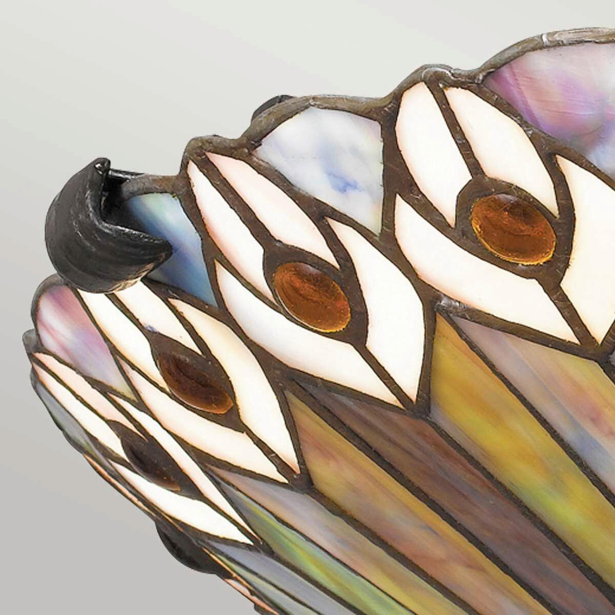DECKENLEUCHTE  13,5/42,0 cm    - Dunkelbraun/Multicolor, Konventionell, Glas/Metall (13,5/42,0cm) - Elstead Lighting