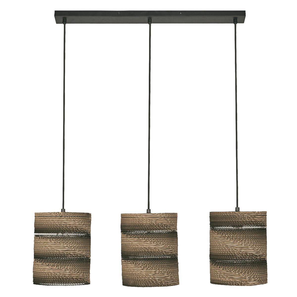 HÄNGELEUCHTE 83/20/130 cm  - Braun, Natur, Karton/Metall (83/20/130cm) - Osram