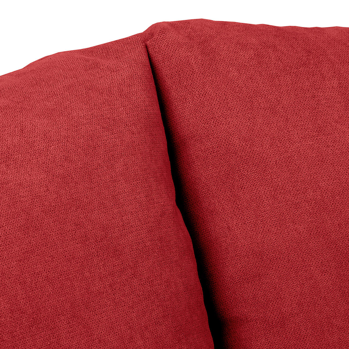 ECKSOFA Ariella in Mikrofaser Rot  231/161 cm  - Rot/Naturfarben, Design, Holz/Textil (231/161cm) - Livetastic
