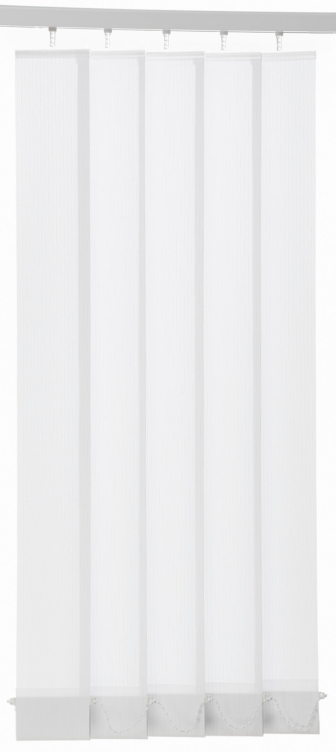 VERTIKALLAMELLEN  - Weiß, Basics, Textil (12,5/250cm) - Homeware