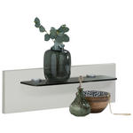 NACHTKOMMODENPANEEL 40/20/12 cm  in  - Weiß/Grau, KONVENTIONELL, Glas/Holzwerkstoff (40/20/12cm) - Dieter Knoll