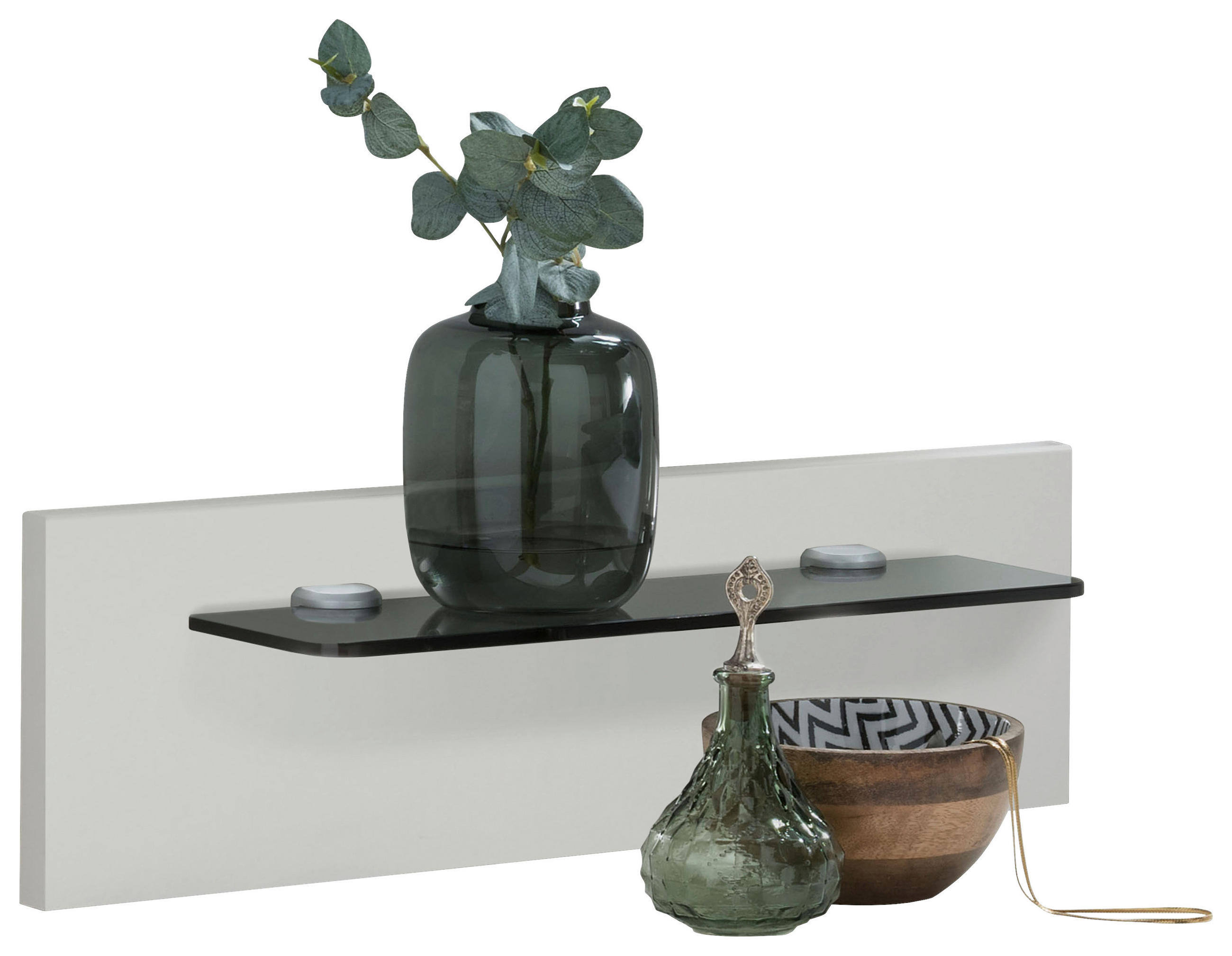 Dieter Knoll Nachtkommodenpaneel Grau, Weiß 40x20x12 cm