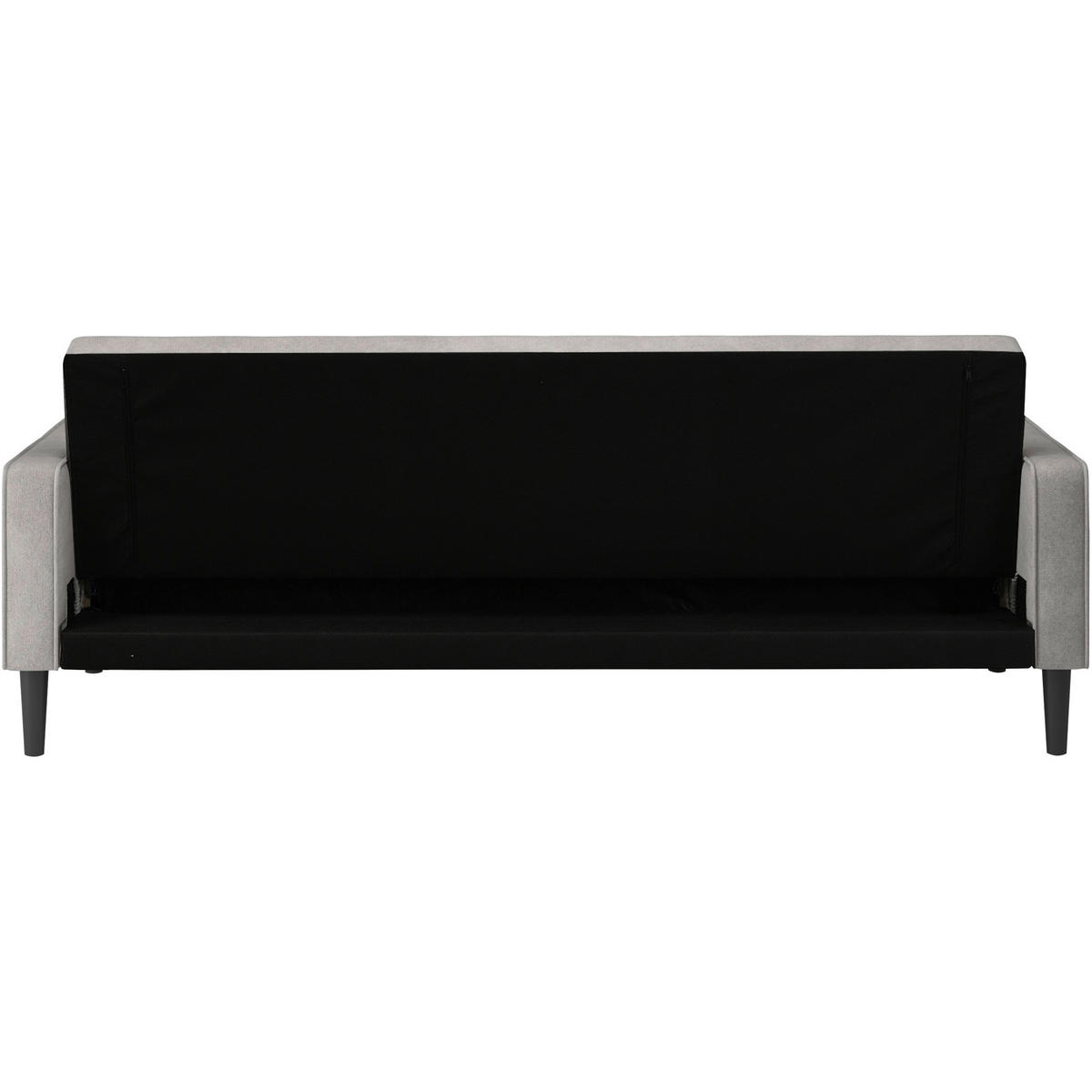 SCHLAFSOFA AARHUS in Webstoff Hellgrau Skandinavisch, Modern  - Hellgrau/Braun, Basics, Holz/Textil (213/81/86cm) - Livetastic