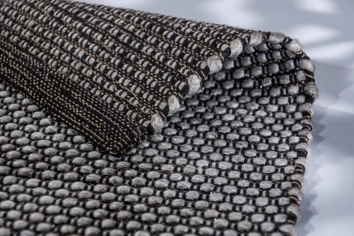 HANDWEBTEPPICH 200/300 cm  - Anthrazit, Design, Textil (200/300cm) - Schöner Wohnen